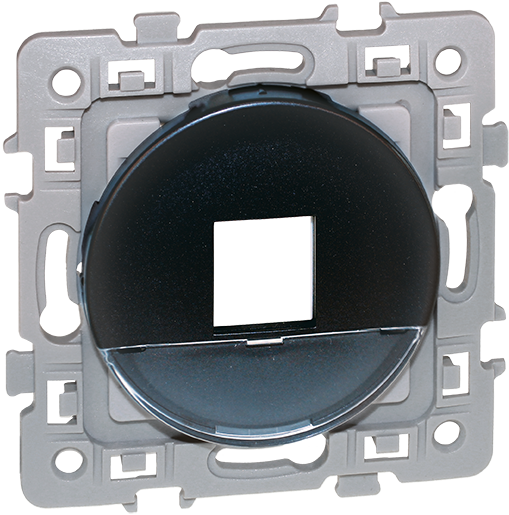 SQUARE Plastron pour noyau de prise RJ45 format KEYSTONE Vulcain ( noyau non fourni)