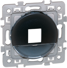 SQUARE Plastron pour noyau de prise RJ45 format KEYSTONE Vulcain ( noyau non fourni)