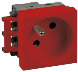 OPTMA Prise 2P+T  rouge