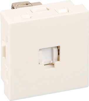 OPTIMA Prise RJ45 blindée Cat.6A STP (Grade3 TV) blanche