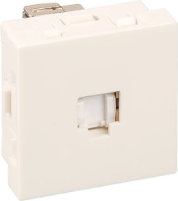 OPTIMA Prise RJ45 blindée Cat.6A STP (Grade3 TV)  blanche