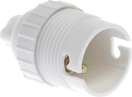 Douille B22 sple bague blanche