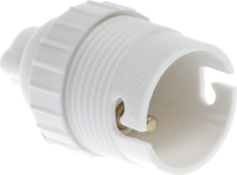 Douille B22 simple bague blanche