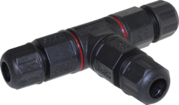 Connexion étanche IP68 en T pour cable 3x0.75mm² à 3x1.5mm²