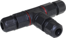 Connexion étanche IP68 en T pour cable 3x0.75mm² à 3x1.5mm²