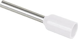 Embout  0,5² blanc
