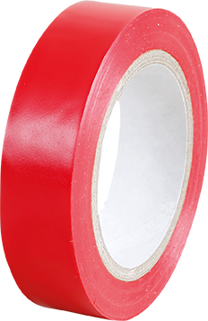 Ruban isolant rouge largeur 15mm, longueur 10m