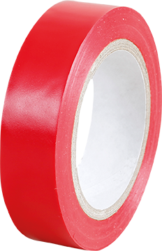 Ruban isolant rouge largeur 15mm, longueur 10m