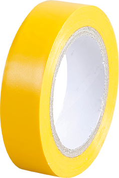 Ruban isolant jaune largeur 15mm, longueur 10m