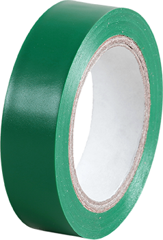 Ruban isolant vert largeur 15mm, longueur 10m
