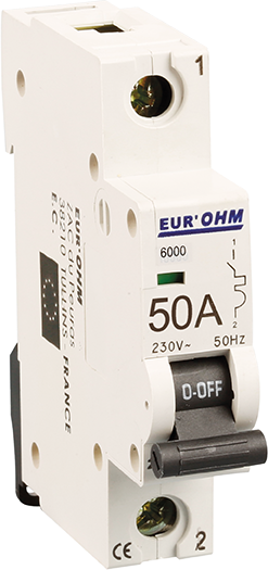 Disjoncteur 1P 50A courbe C  4,5kA