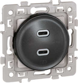 SQUARE chargeur double USB C 5,5V Vulcain