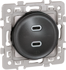 SQUARE chargeur double USB C 5,5V Vulcain