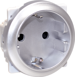 COMETE PC 2P+T Schuko SILVER
