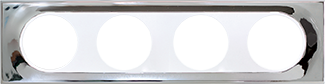 COMETE Plaque 4 postes MIRROR