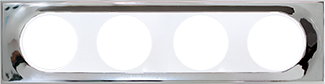 COMETE Plaque 4 postes MIRROR