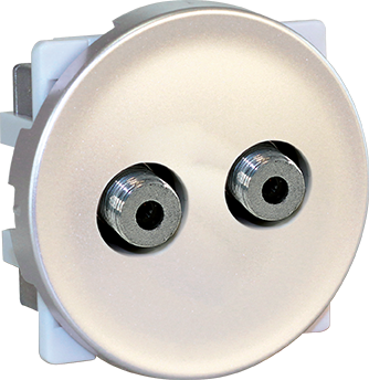 COMETE Double prise TV multi-service type F TITANE