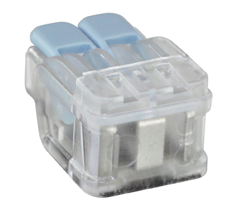 Borne à levier 2P pour fils souples et rigides 0,2 à 6mm²