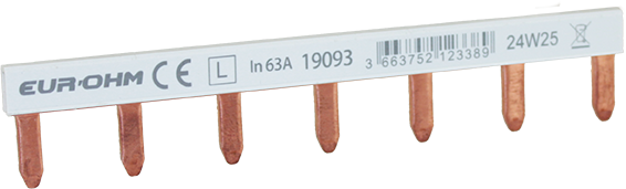 Peigne horizontal 1P 63A 7 dents