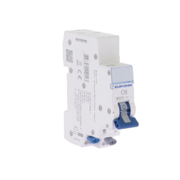 Disjoncteur 1P+N 6A courbe C connexion rapide/rapide 4,5kA NF