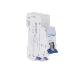 Disjoncteur 1P+N 6A courbe C connexion rapide/rapide 4,5kA NF