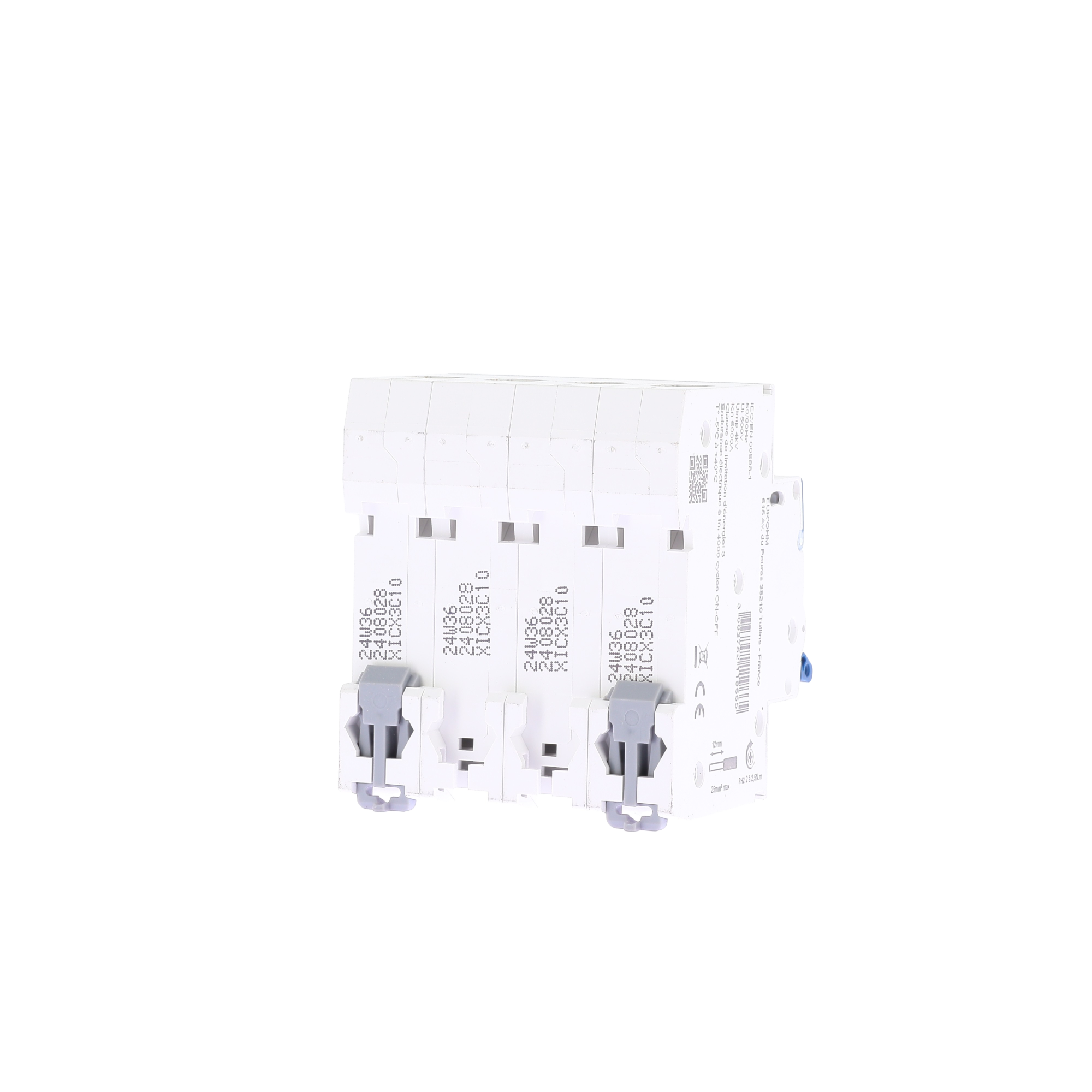 Disjoncteur 4P 10A courbe C connexion vis/vis 6kA NF - Image 4