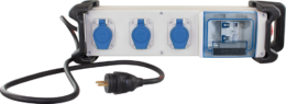Coffret de chantier mono 3 prises 1 disj. Diff 16A + 3 PC 2P+T +AU+1,5m HO7RNF+bumpers