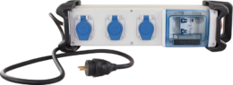 Coffret de chantier mono 3 prises 1 disj. Diff 16A + 3 PC 2P+T +AU+1,5m HO7RNF+bumpers