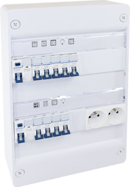 coffret RX 13m 2R monté-cablé evolutif  pour T1/T2