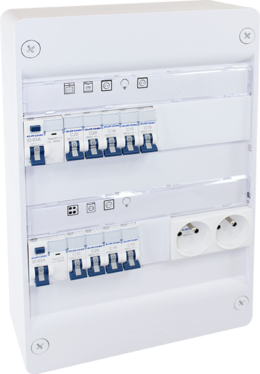 coffret RX 13m 2R monté-cablé evolutif  pour T1/T2