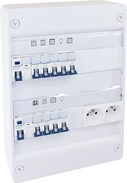coffret RX 13m 2R monté-cablé evolutif pour T1/T2