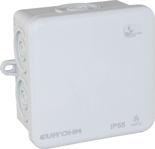 Boite de dérivation sans halogène IP55 80X80X45mm - 960°C