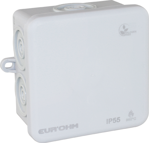 Boite de dérivation sans halogène IP55 80X80X45mm - 960°C