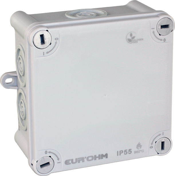 Boite de dérivation sans halogène IP55 105X105X55mm - 960°C