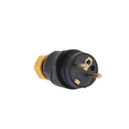 Fiche 16A caoutchouc étanche IP67 avec bague de verrouillage