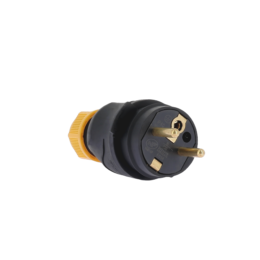 Fiche 16A caoutchouc étanche IP67 avec bague de verrouillage