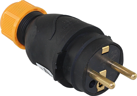 16A male caou.IP67 Fr-Schuko