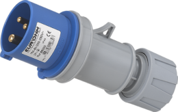 Fiche industrielle mobile droite 2P+T 16A 230V AC IP44