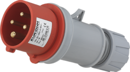 Fiche industrielle mobile droite 3P+T 16A 400V AC IP44