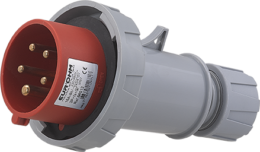 Fiche industrielle mobile droite 3P+N+T 16A 400V AC IP67