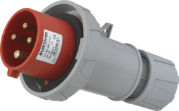 Fiche industrielle mobile droite 3P+T 32A 400V AC IP67