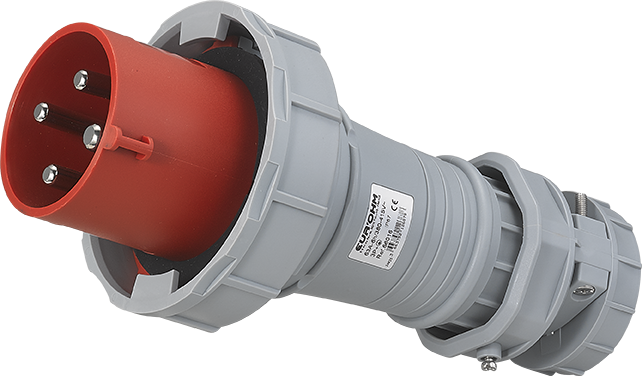 Fiche industrielle mobile droite 3P+T 63A 400V AC IP67