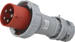 Fiche industrielle mobile droite 3P+N+T 63A 400V AC IP67