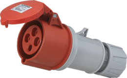 Prise industrielle mobile droite 3P+T 32A 400V AC IP44