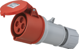 Prise industrielle mobile droite 3P+T 32A 400V AC IP44