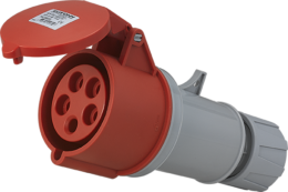 Prise industrielle mobile droite 3P+N+T 32A 400V AC IP44