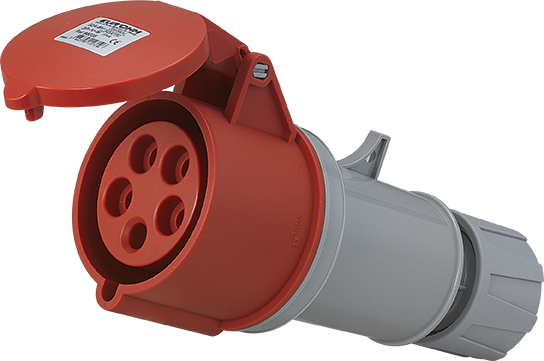 Prise industrielle mobile droite 3P+N+T 32A 400V AC IP44