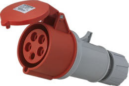 Prise industrielle mobile droite 3P+N+T 32A 400V AC IP44