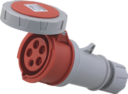Prise industrielle mobile droite 3P+N+T 16A 400V AC IP67