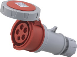 Prise industrielle mobile droite 3P+N+T 16A 400V AC IP67